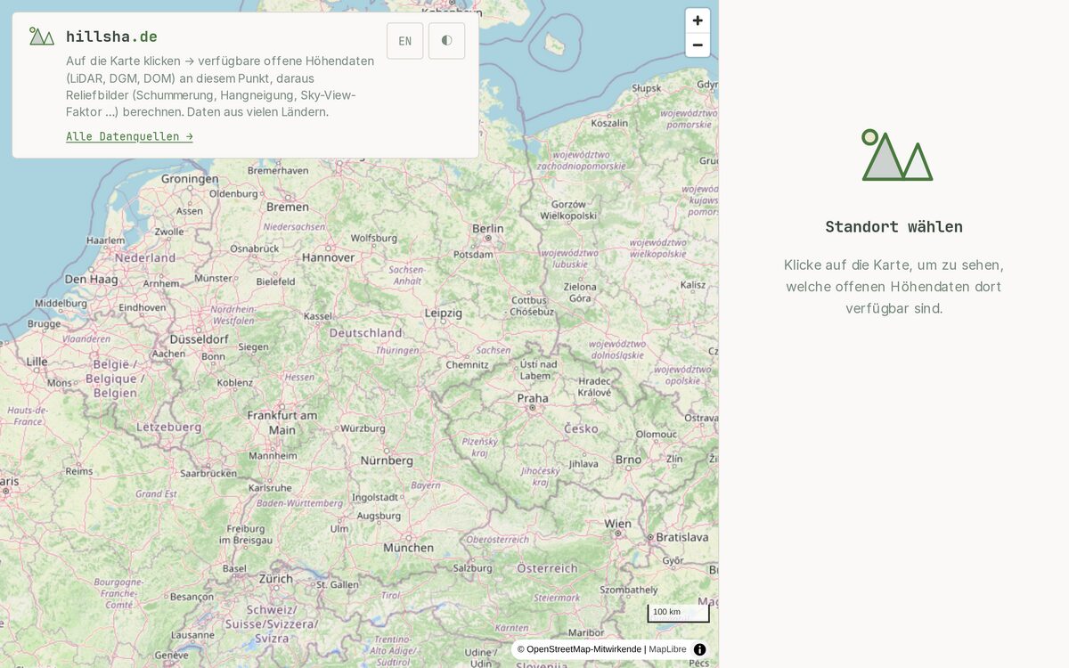 Screenshot hillsha.de